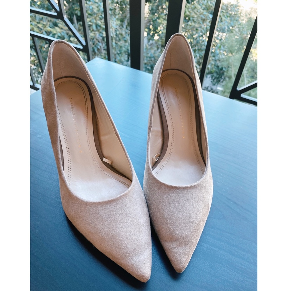 Zara Basics Collection Nude Heel Shoes